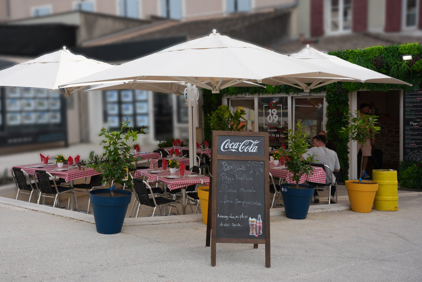 Terrasse en journée